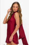Show Me Your Mumu Lisa Mini Dress in Cranberry