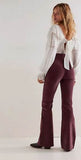 Free People Chocolate Jayde Cord Flare Pants