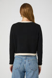 French Connection Black Vhari Contrast Cardigan