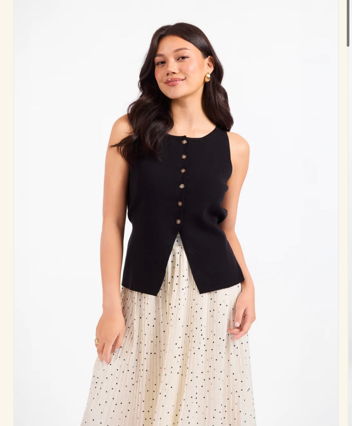Sadie & Sage Margaux Sweater Waistcoat