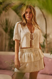Z&L White Garden Skort