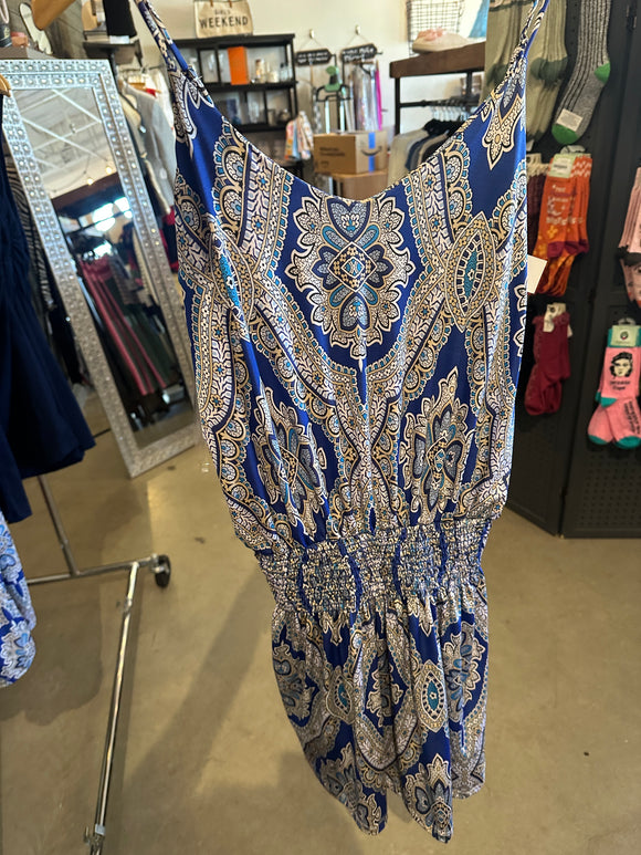 Ariella Printed Drop Waist Dress