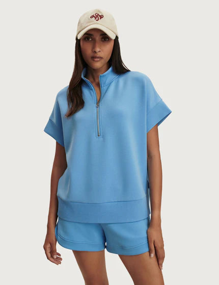 Varley Ritchie Short Sleeve Top Blue