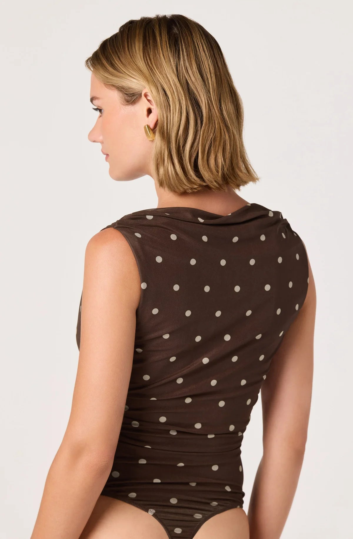 Astr Claudia Faux-Wrap Bodysuit