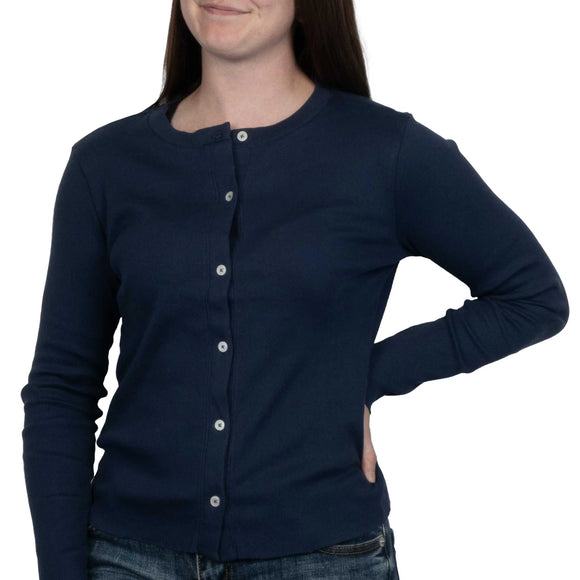 Dylan Rowan Rib Cardi -Indigo