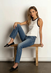 Dylan Contrast Rib Tank