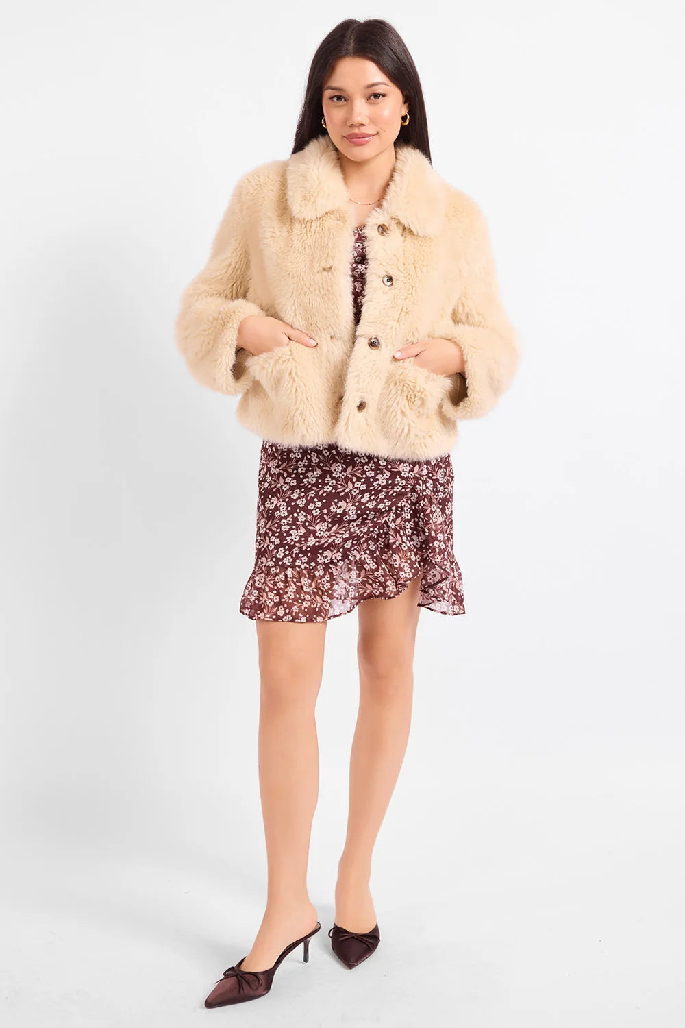 Sadie & Sage Calla Faux Fur Coat