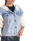 Elan Denim Sweater Hoodie