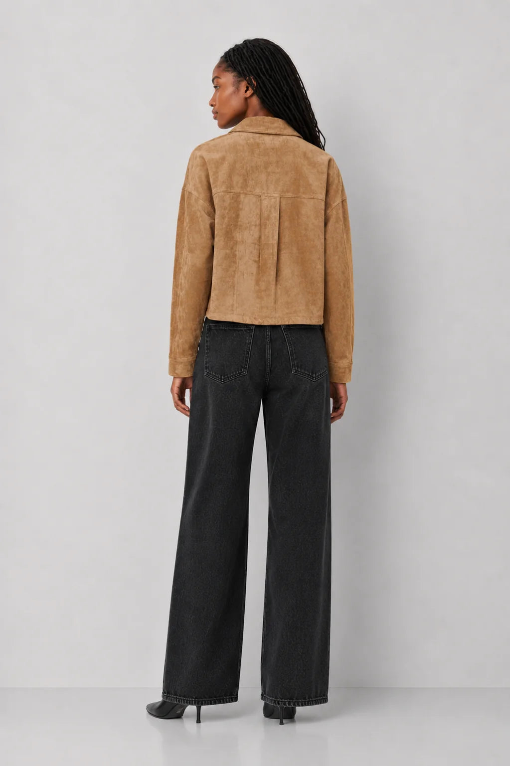 Z Supply All Day Cropped Suede Jacket