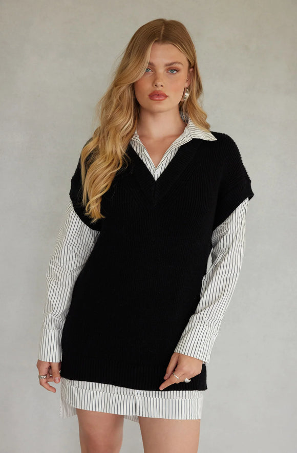 ASTR Ishilly Layered Sweater Dress