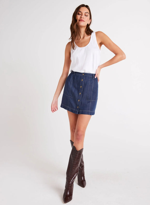 Bella Dahl Button Front Denim Skirt