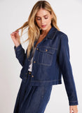 Bella Dahl Flap Pocket Utility Denim Jacket