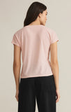 Z Supply Modern V Neck Tee Pink