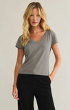 Z Supply Modern V Neck Tee Grey