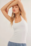 Free People Racerback Tank White