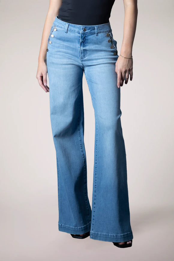 Blue Revival Selena Wide Leg Jeans