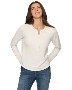 Flag & Anthem Waffle Henley L/S Top