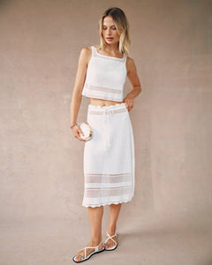 Bella Dahl Crochet Midi Skirt