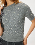 Astrid Pearl Grey Sweater