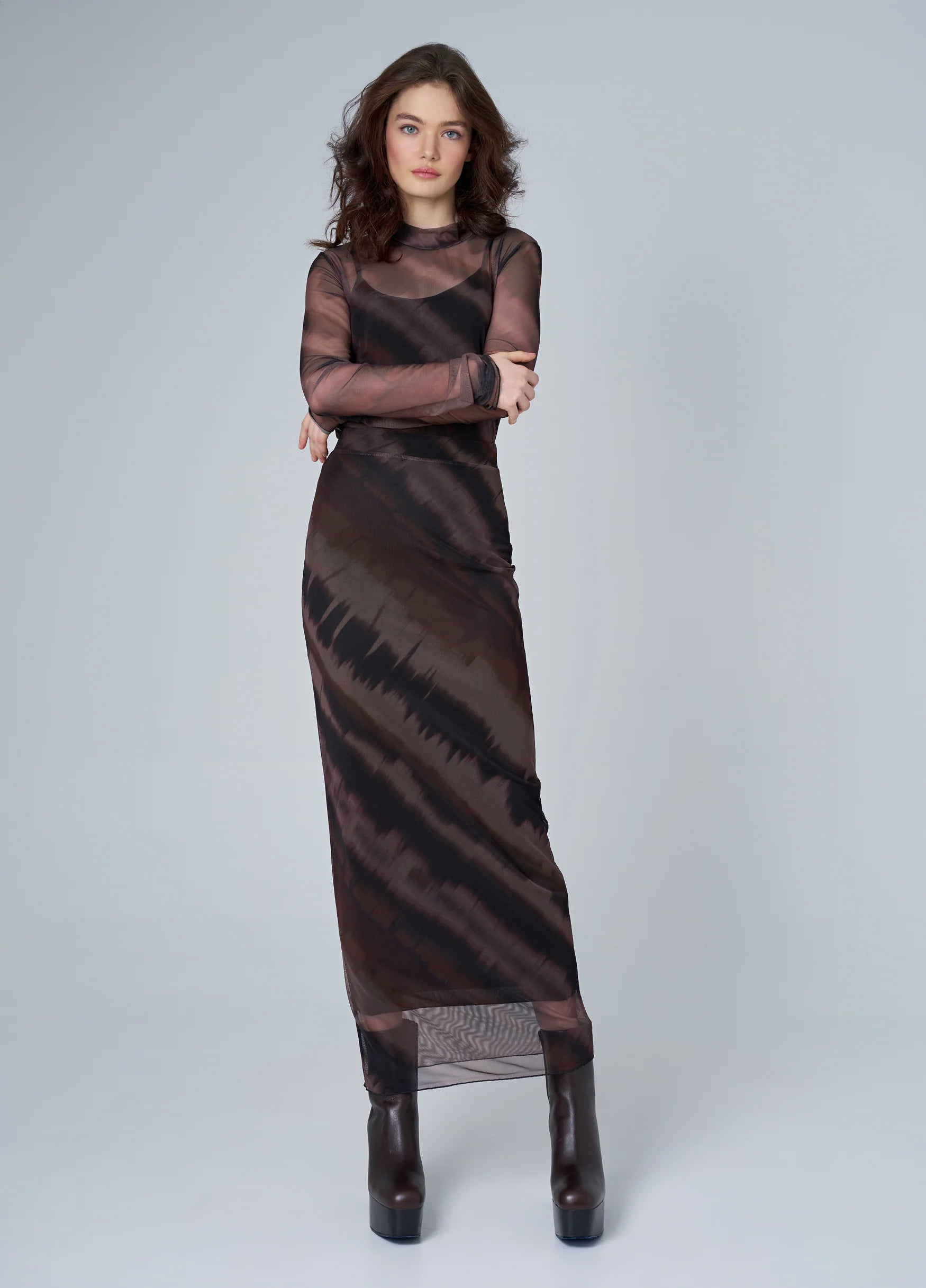 Astrid Mesh Maxi Skirt