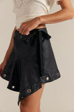 Free People Cassis Vegan Wrap Skirt