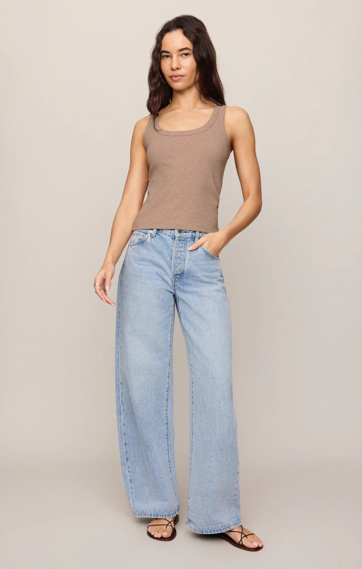 Z Supply Rowe Scoop Tank - Heather Ash