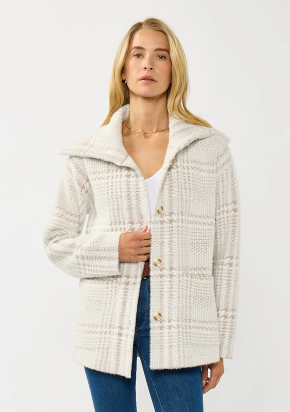 Lovestitch Plaid Button Up Shacket