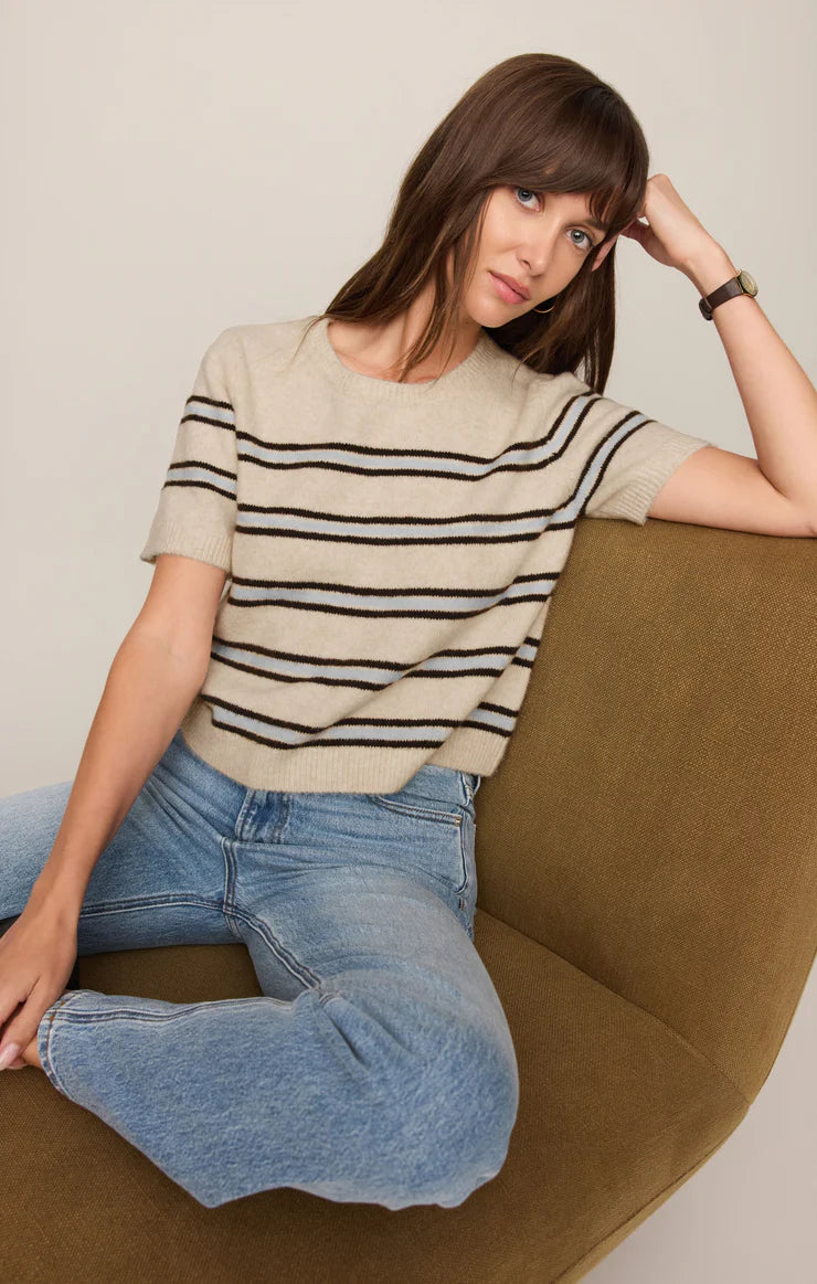 Z Supply Gatewood Stripe Sweater - Cream