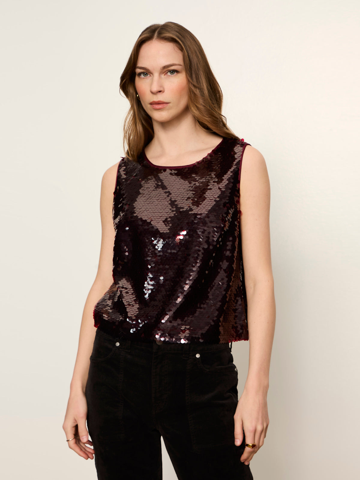 Sanctuary Pailette Sequin Top