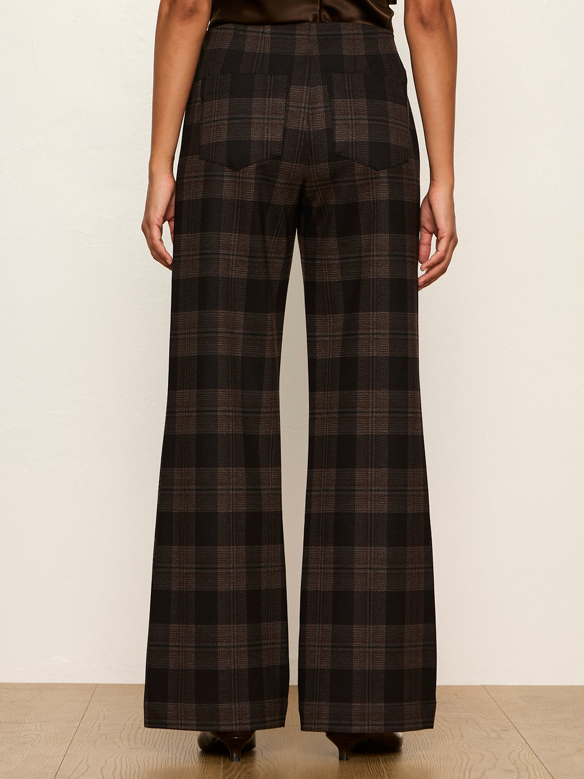 Sanctuary Relay Pull On Pant - Espresso Plaid