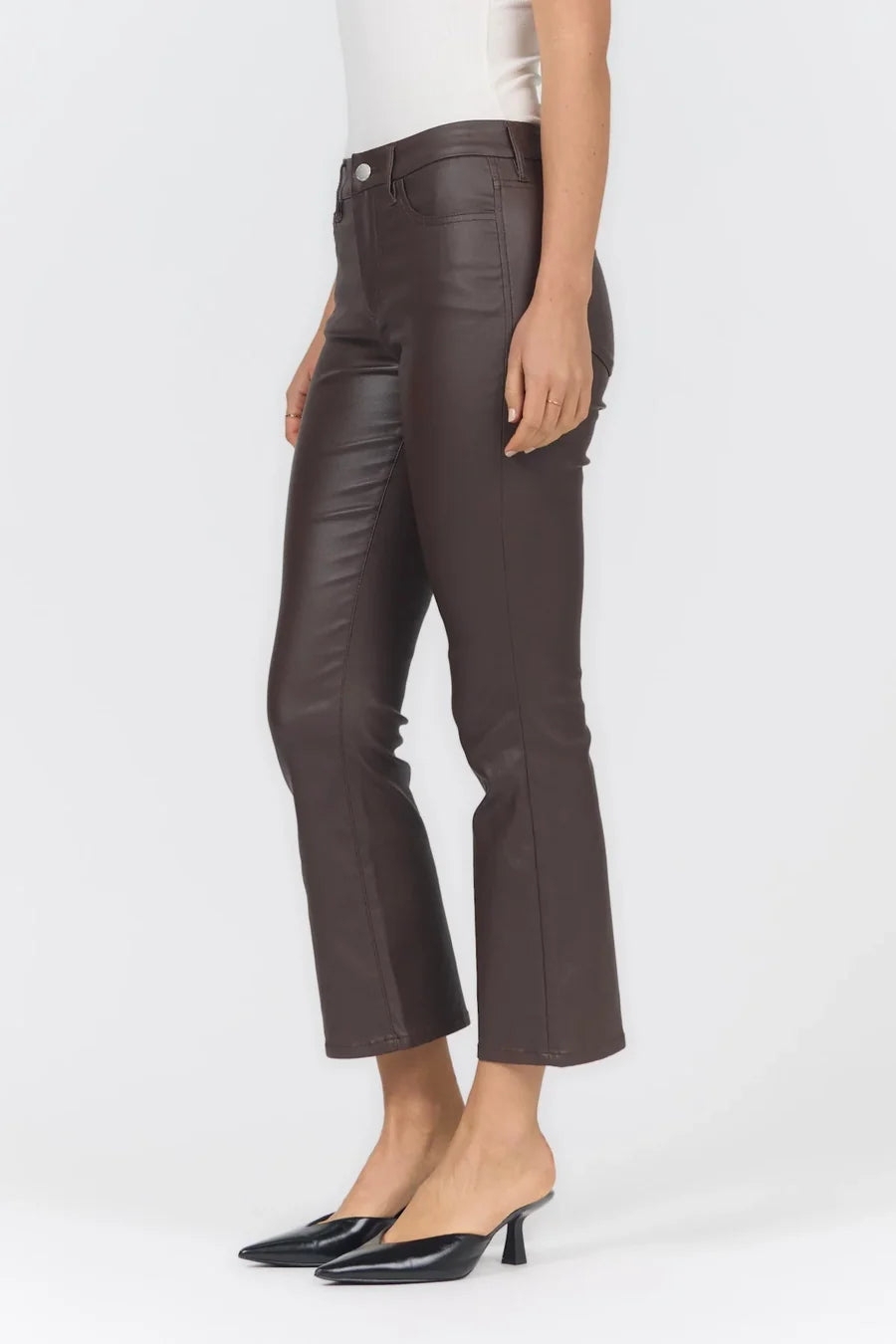 Dear John Jeanne Pleather Flare Pants