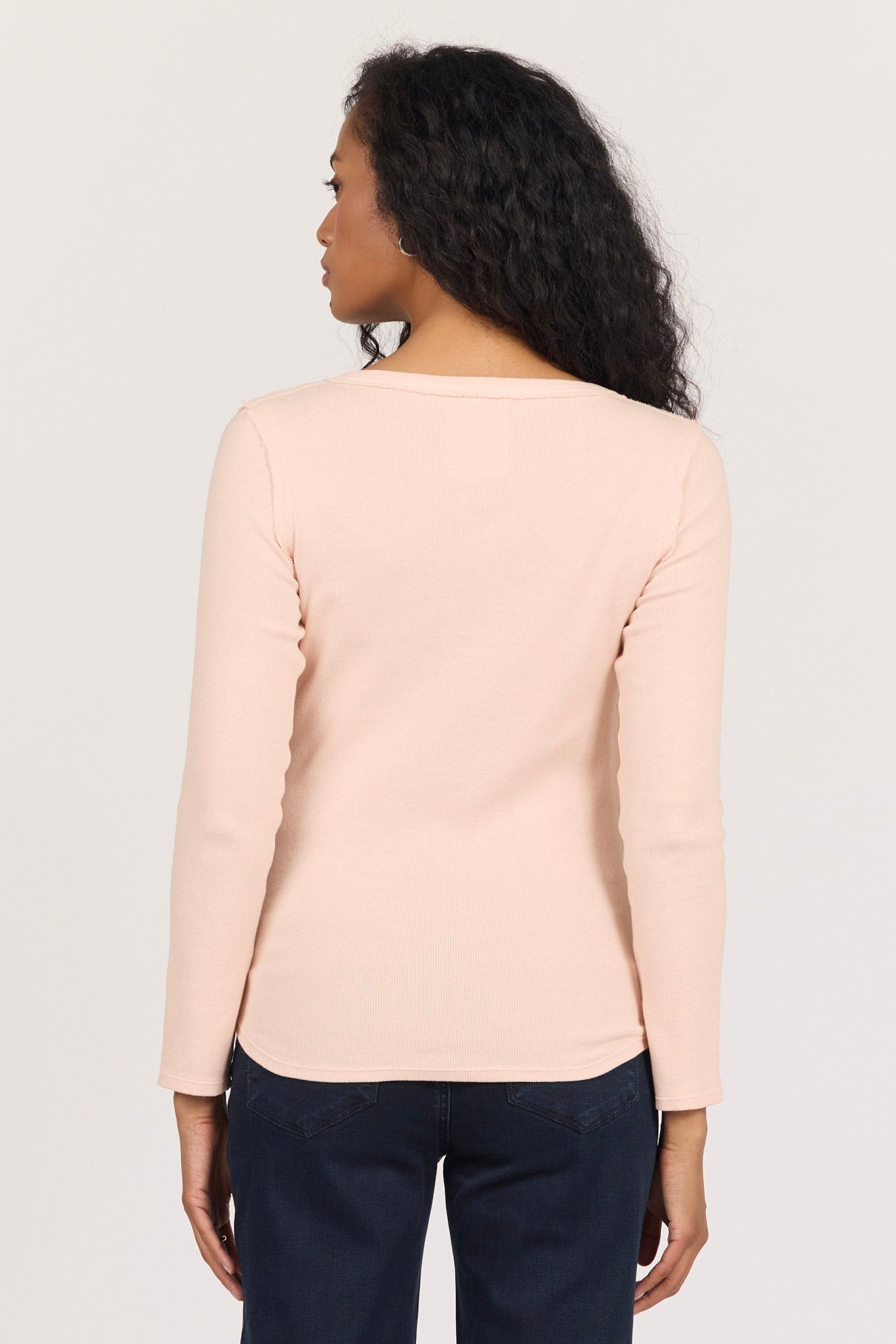 Dear John Edie Long Sleeve Top - Rose