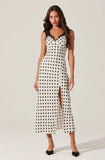 ASTR Eirene Black Polka Dot Dress