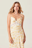 ASTR Ivanna Yellow Floral Dress