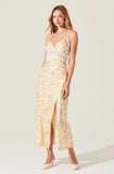 ASTR Ivanna Yellow Floral Dress