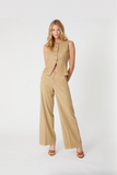 Level 99 Tallulah Wide Leg Pants - Sandstone