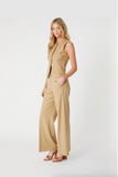 Level 99 Tallulah Wide Leg Pants - Sandstone