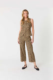 Level 99 Annabelle Wide Leg Pants - Sandstone Leopard