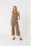 Level 99 Annabelle Wide Leg Pants - Sandstone Leopard