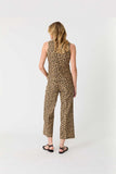 Level 99 Annabelle Wide Leg Pants - Sandstone Leopard