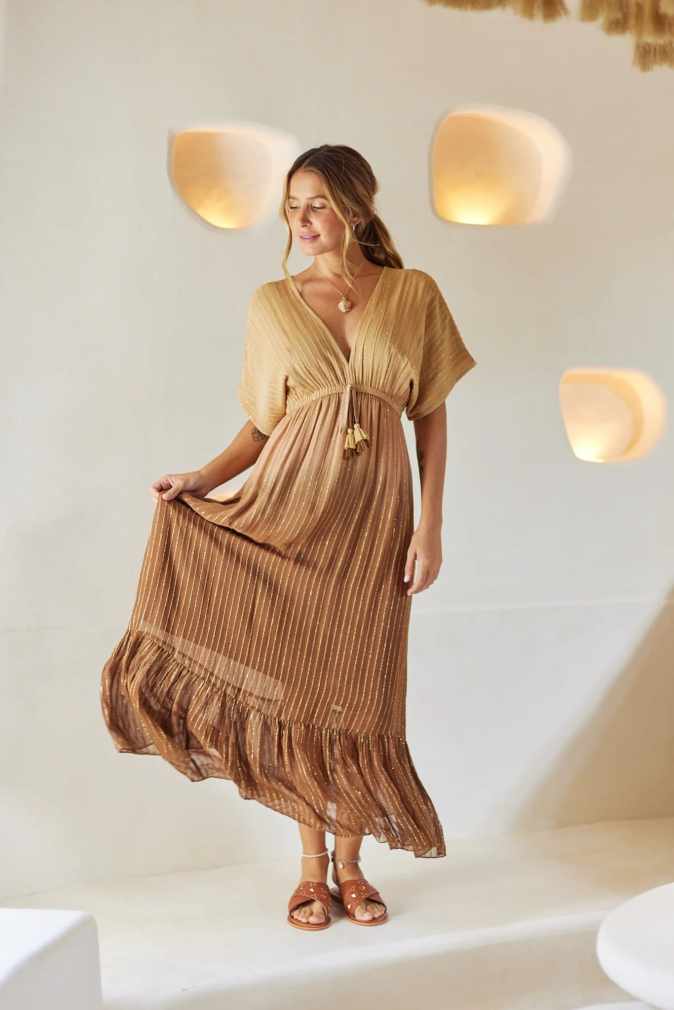 Z&L Mistic Sand Maxi Dress