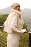 Vintage Havana Almond Cozy Fur Vest