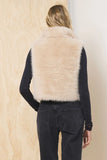 Vintage Havana Almond Cozy Fur Vest