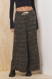 Vintage Havana Tencel Wide Leg Pant Camo