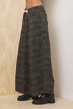 Vintage Havana Tencel Wide Leg Pant Camo