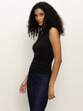 Sanctuary Sleeveless Zip Mock Neck Top