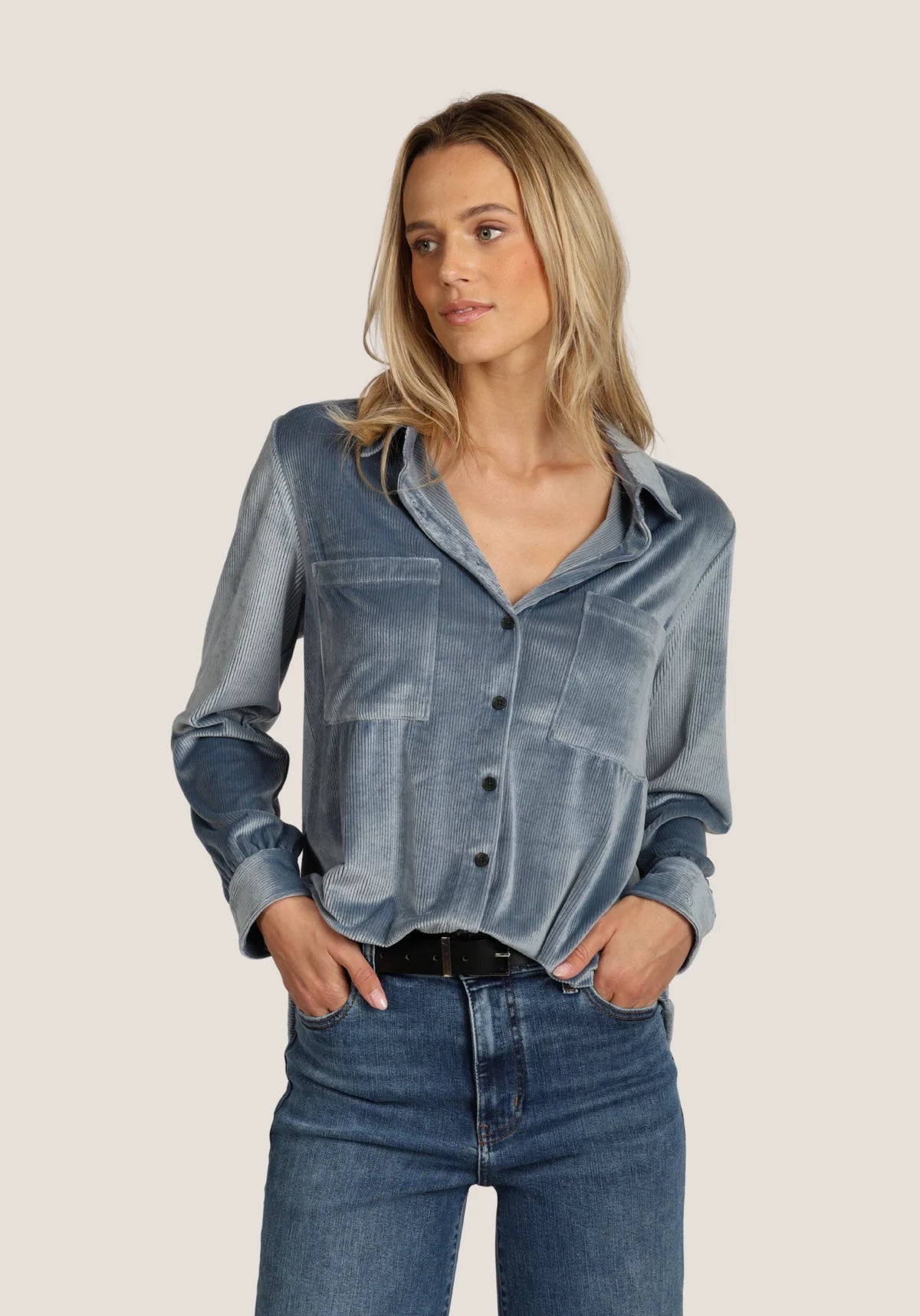 Dylan Maeve Corduroy Shirt - Denim