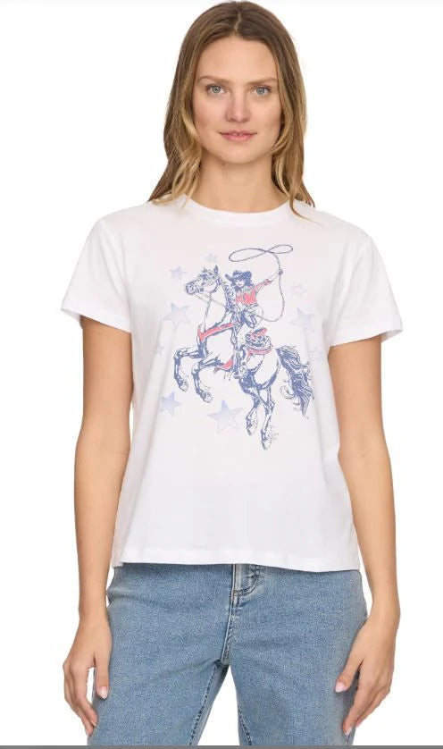 Flag and Anthem Cowgirl Graphic Tee