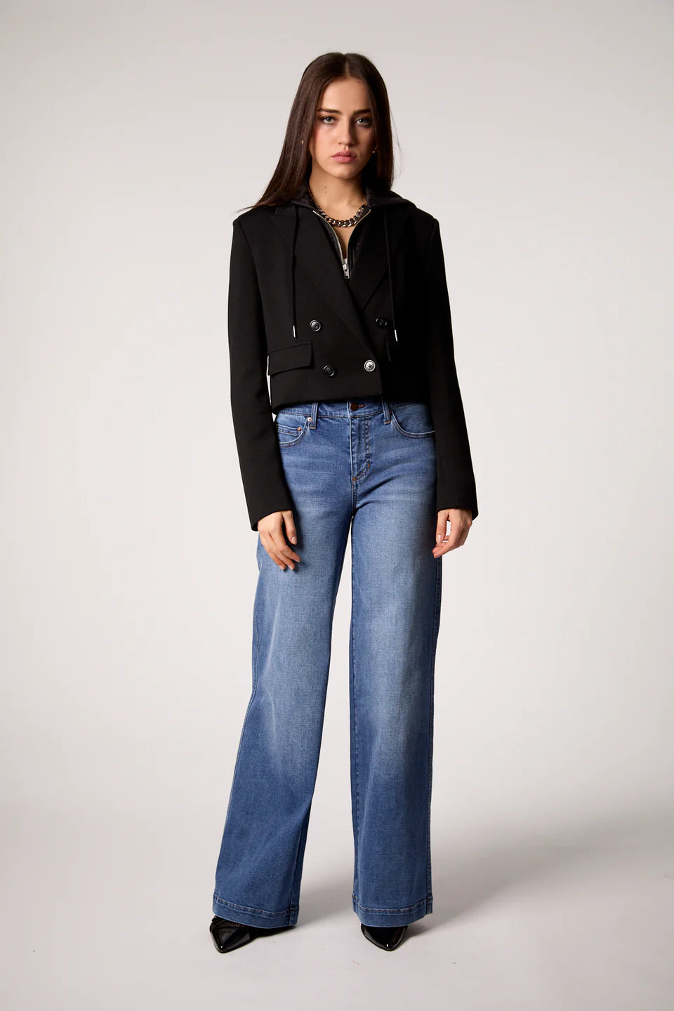Blue Revival Fireside Cropped Blazer