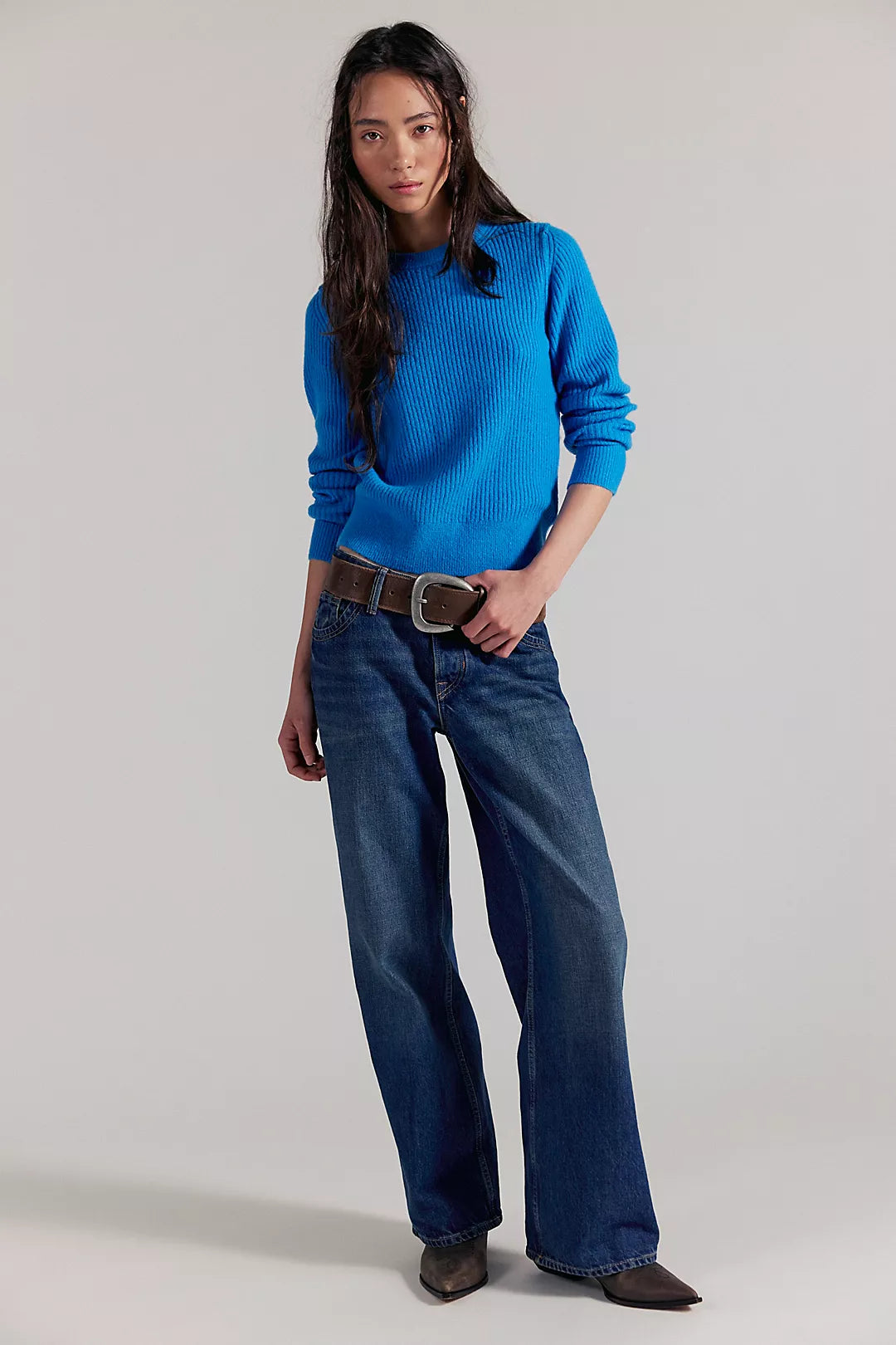 Free People Even After Pullover Sweater - Blue